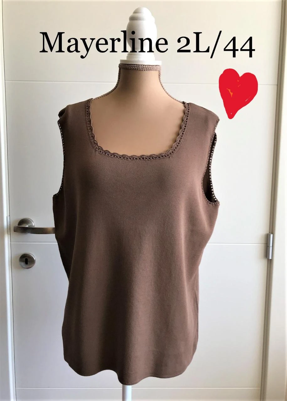 Mayerline 2L/44 bruinige top mooi afgekant .